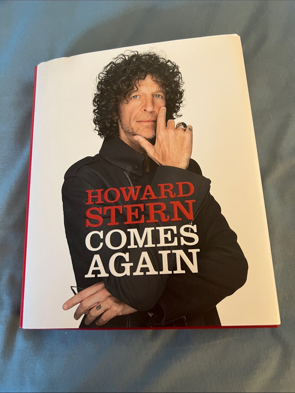 Howard Stern Comes Again Hardcover - White & Black with Red Accents